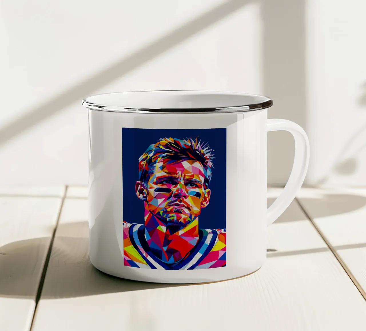 Tom Brady tazza in smalto da HopeStudio