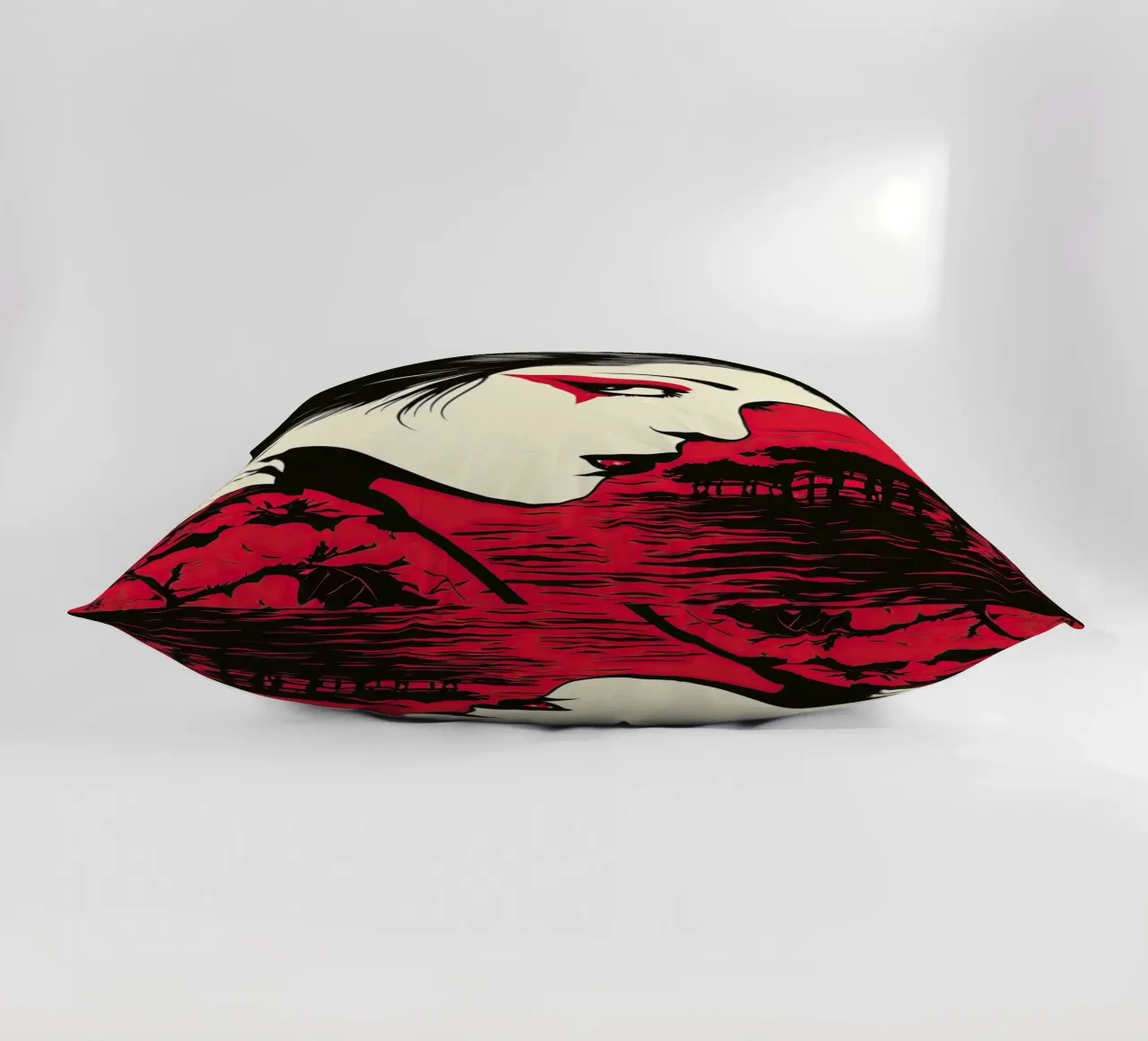 Geisha giapponese in rosso cuscino da Autofocus