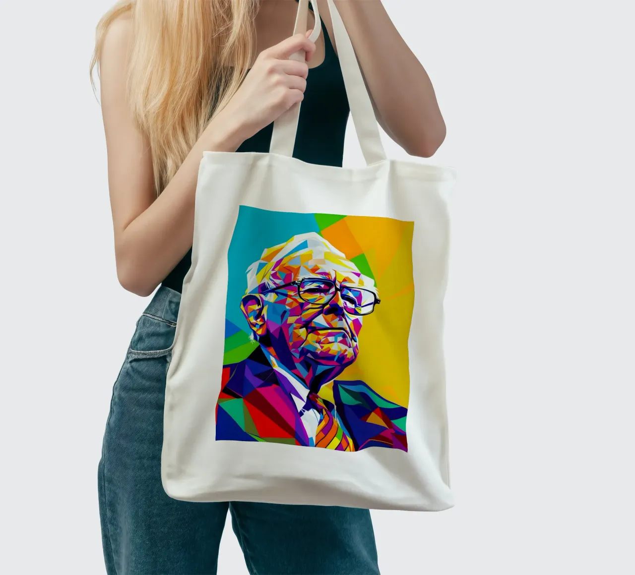Warren Buffett tote bag by HopeStudio