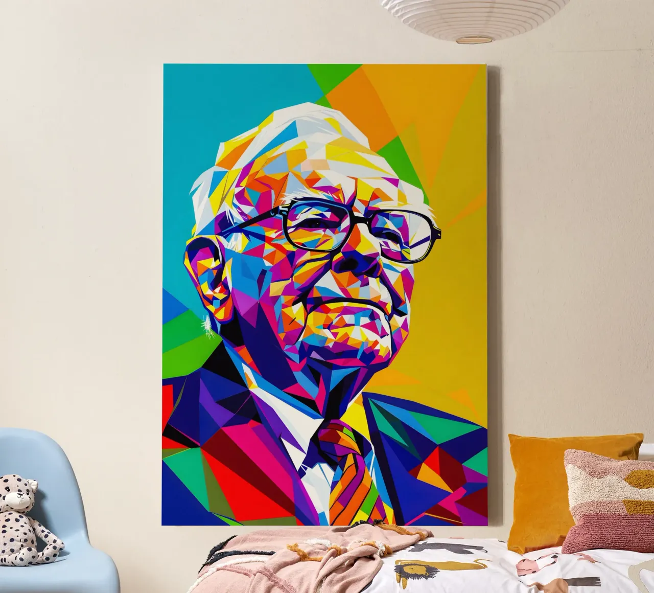 Warren Buffett canvas by HopeStudio