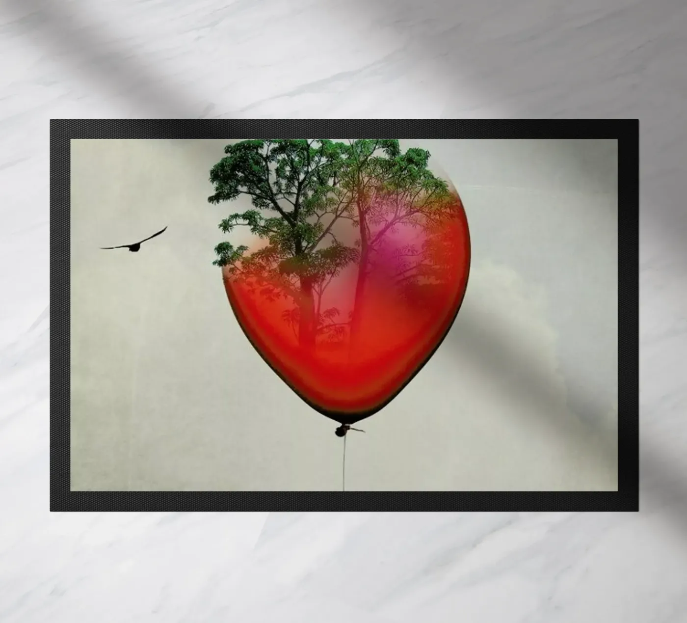 Red Balloon deurmat van Amy & Kurt