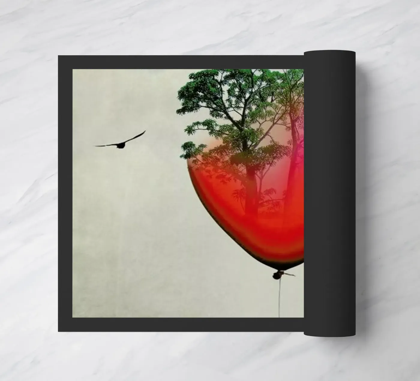 Red Balloon deurmat van Amy & Kurt