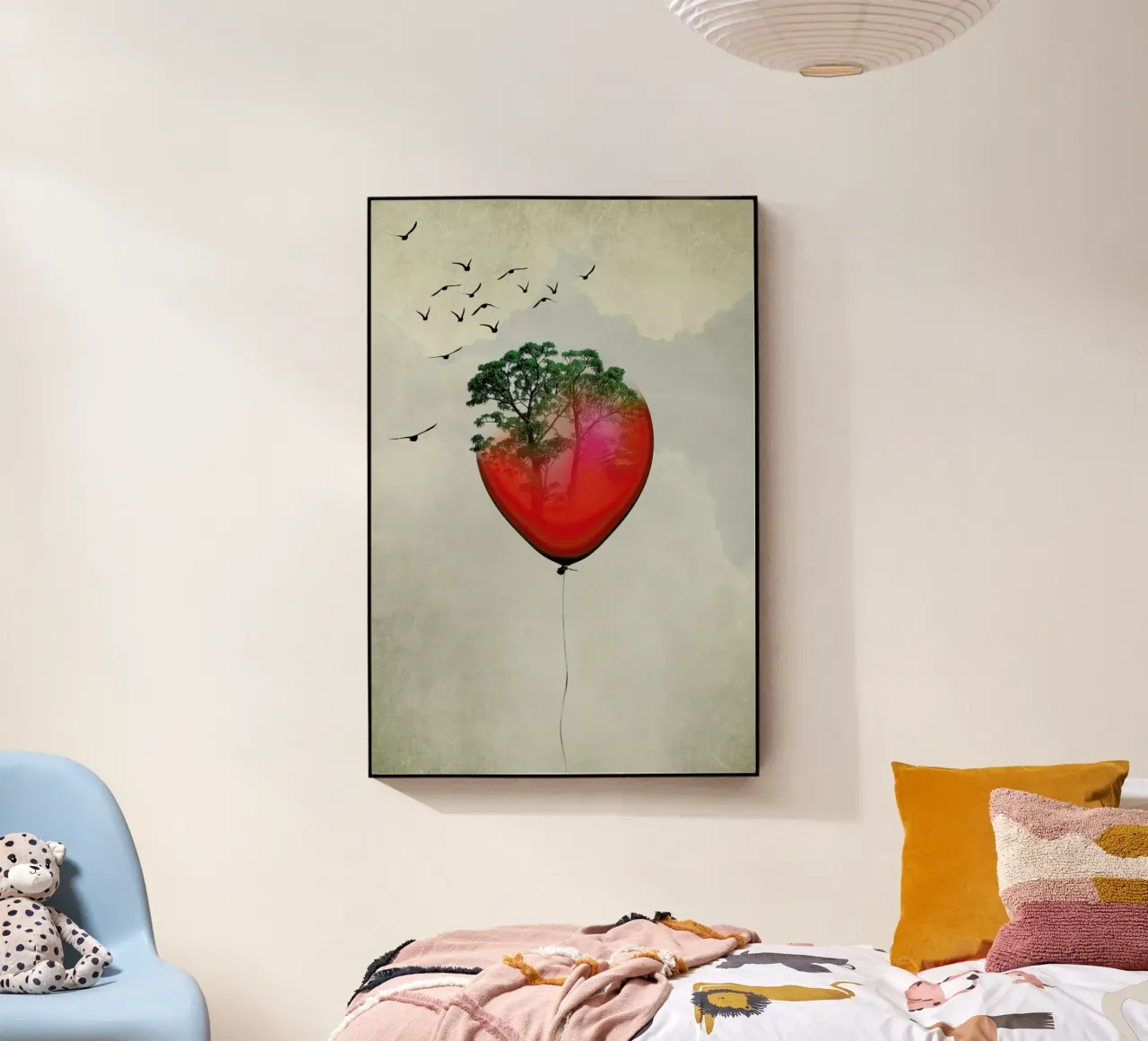 Red Balloon acrylic glass by Amy & Kurt