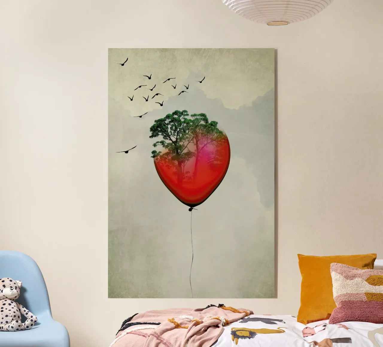 Red Balloon acrylic glass by Amy & Kurt