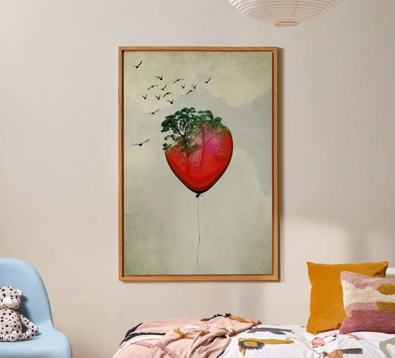 Red Balloon alluminio dibond da Amy & Kurt