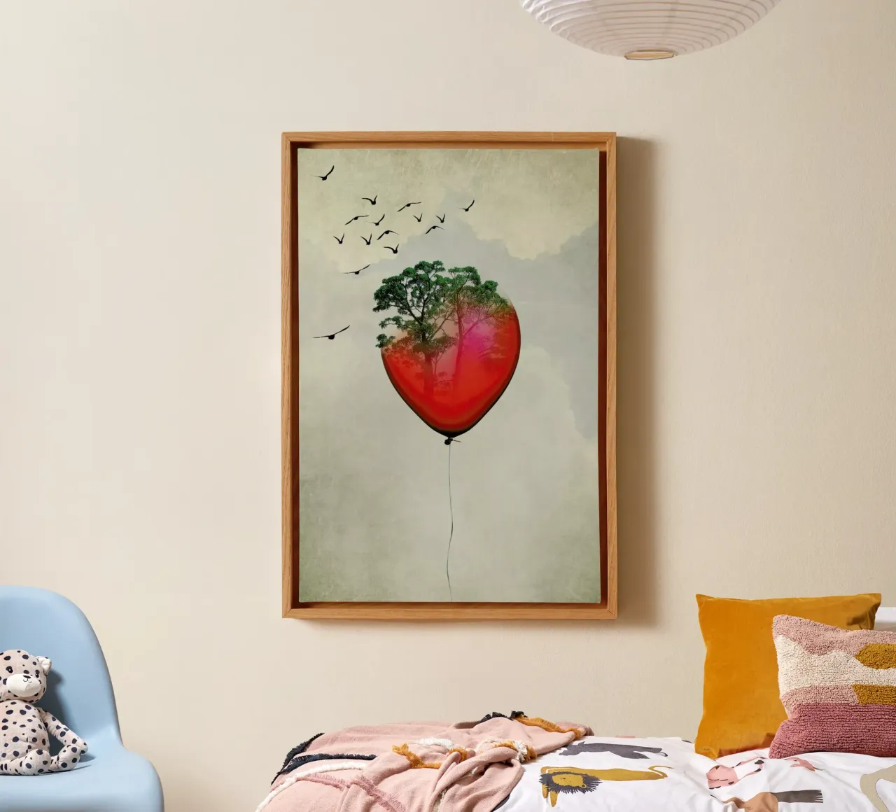 Red Balloon canvas by Amy & Kurt