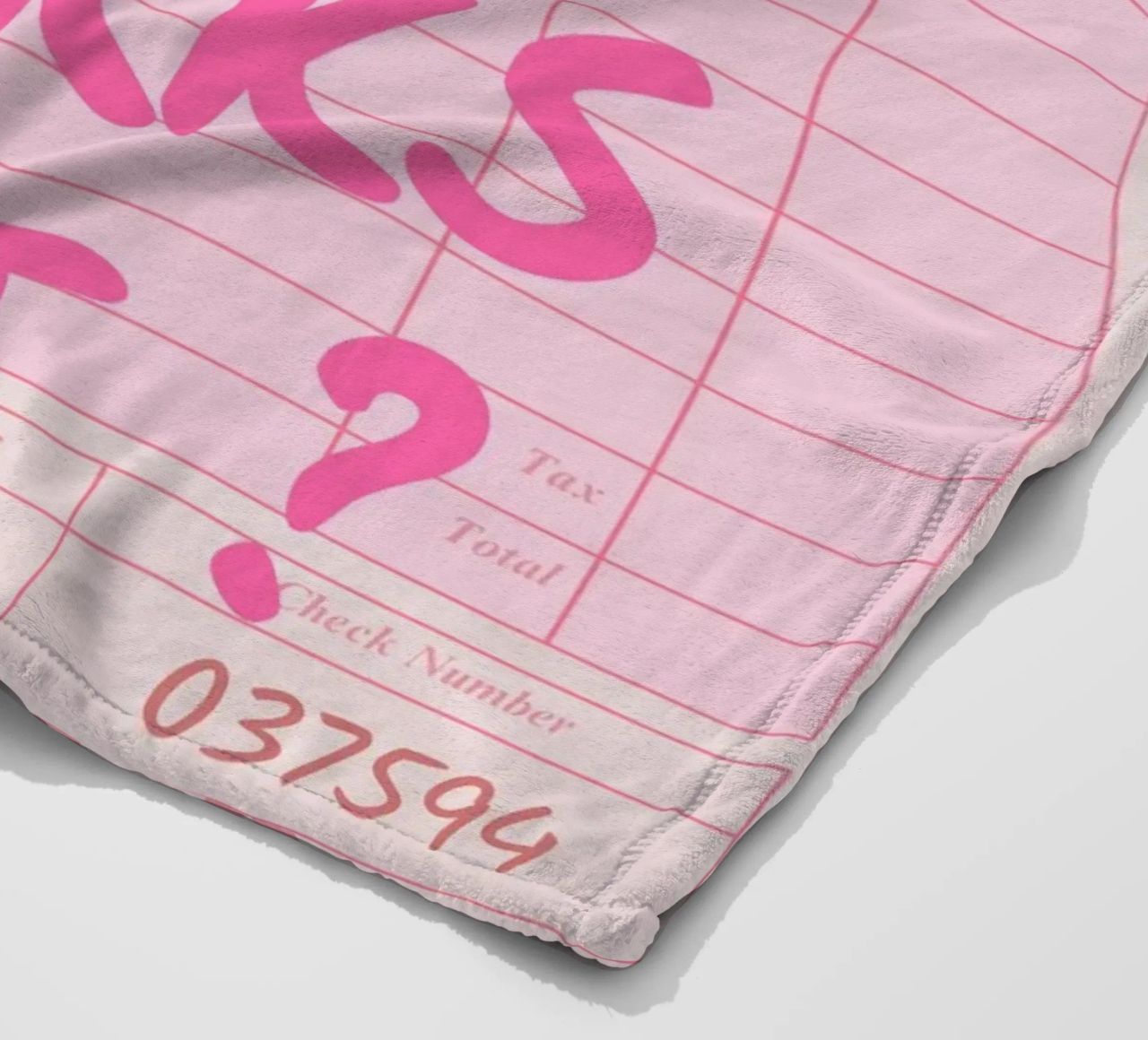 Guest Check,What If It All Works Out, Trendy Typography fleece blanket by pdigitalprints