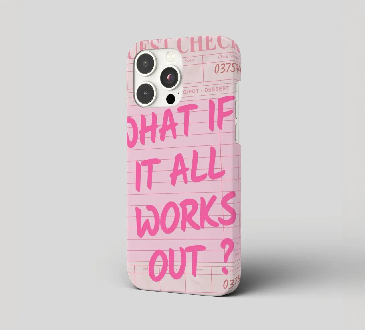 Gast-Check,Was, wenn alles klappt, Trendy Typography iPhone Hülle von pdigitalprints