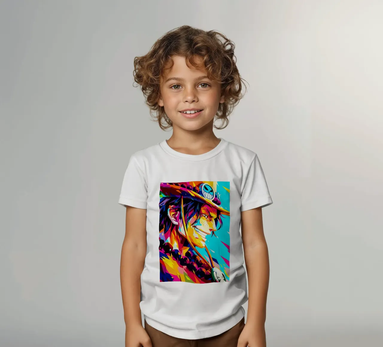 Wpap Ace One Piece kids t-shirt by HopeStudio