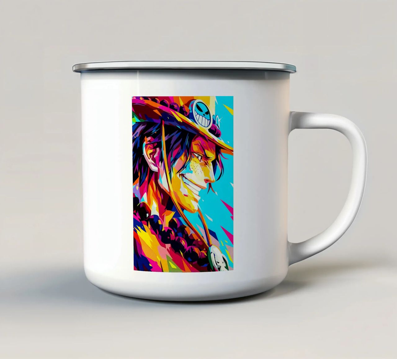 Wpap Ace One Piece tazza in smalto da HopeStudio