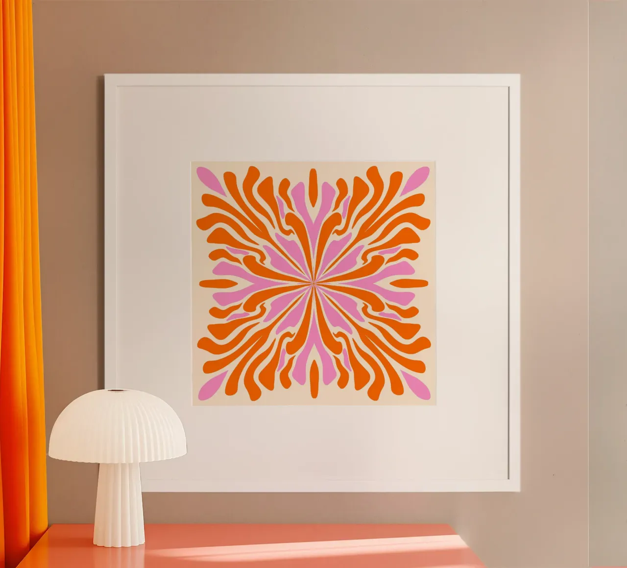 Abstract psychedelic symmetrical petals hahnemühle by Wackapacka