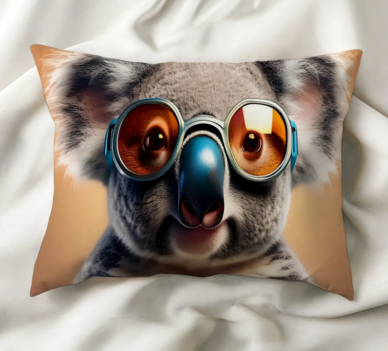 Cool Koala with Sunglasses | Trendy Animal Art Print decorative cushion by FlexiDesignsByK