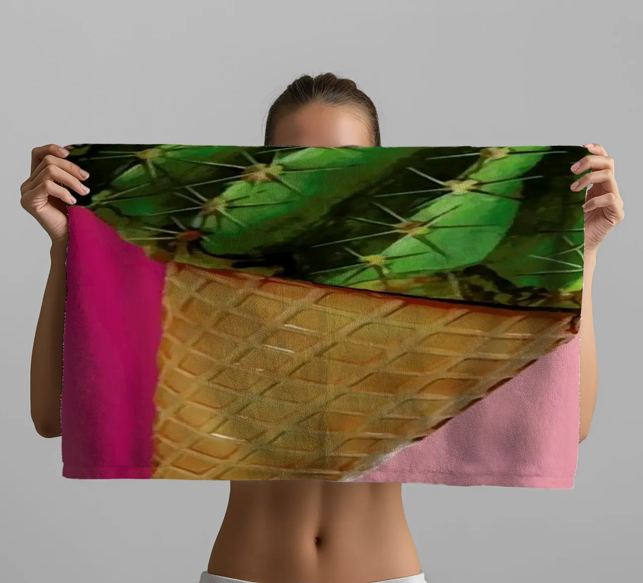 Caramba Cacti asciugamano da bagno da Nettsch