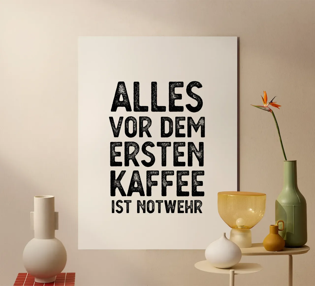 Notwehr Alu-Dibond von BAINAI QUOTES