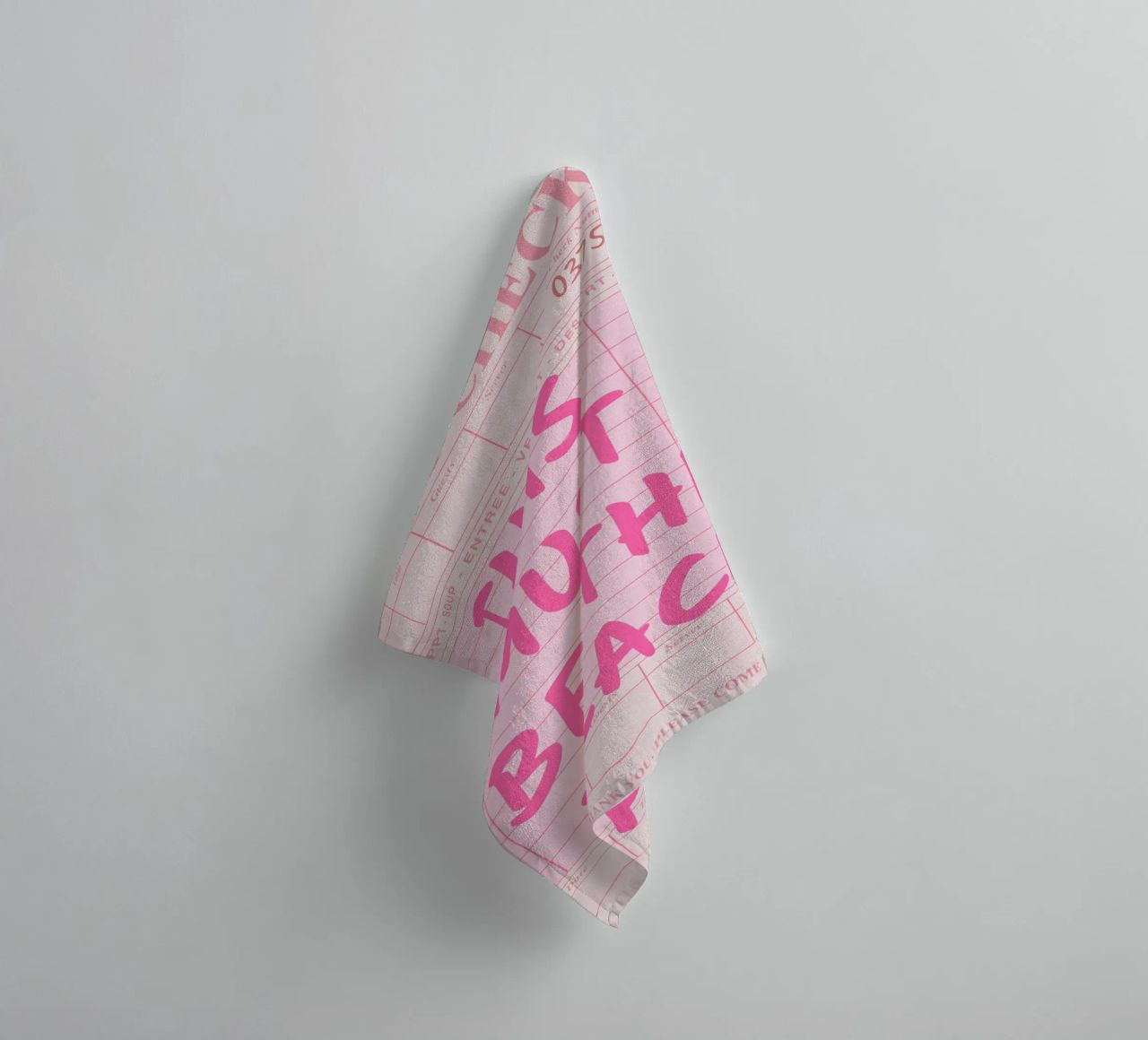This Must Be The Place Guest Check Print, towel by pdigitalprints