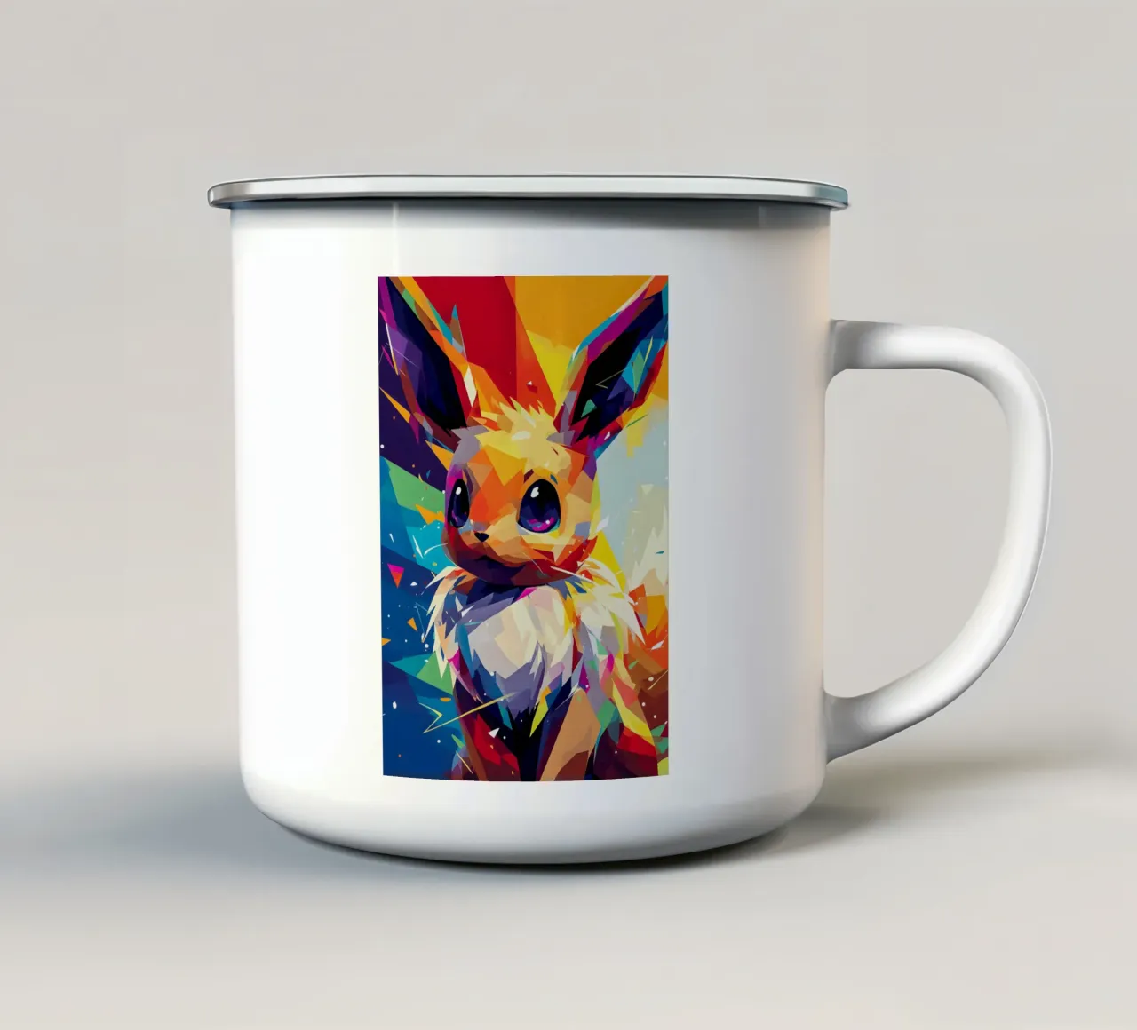 eevee pokemon tazza in smalto da HopeStudio