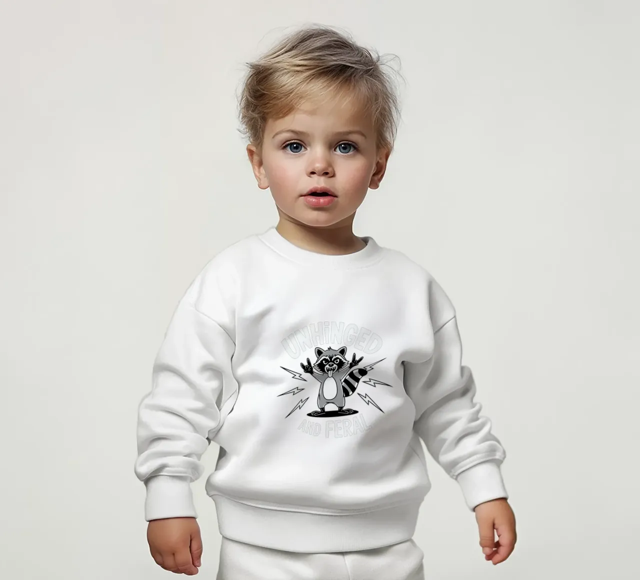 Unhinged and Feral baby sweatshirt by edsonramosart