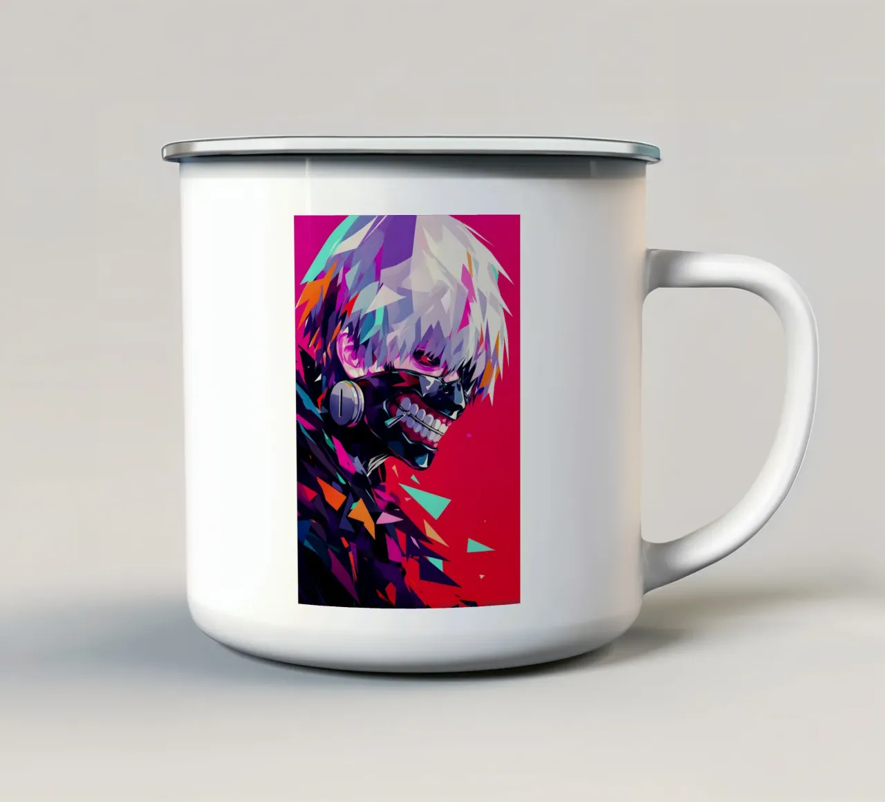 Ken Kaneki From Tokyo Ghoul tazza in smalto da HopeStudio