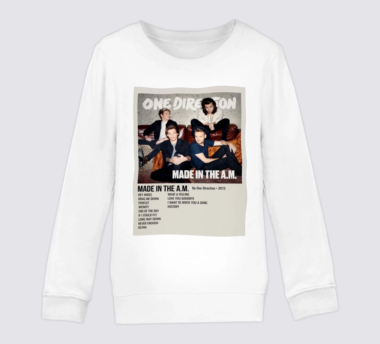 MADE IN THE A.M. By One Direction - 2015 felpa bambino da SoundStudio