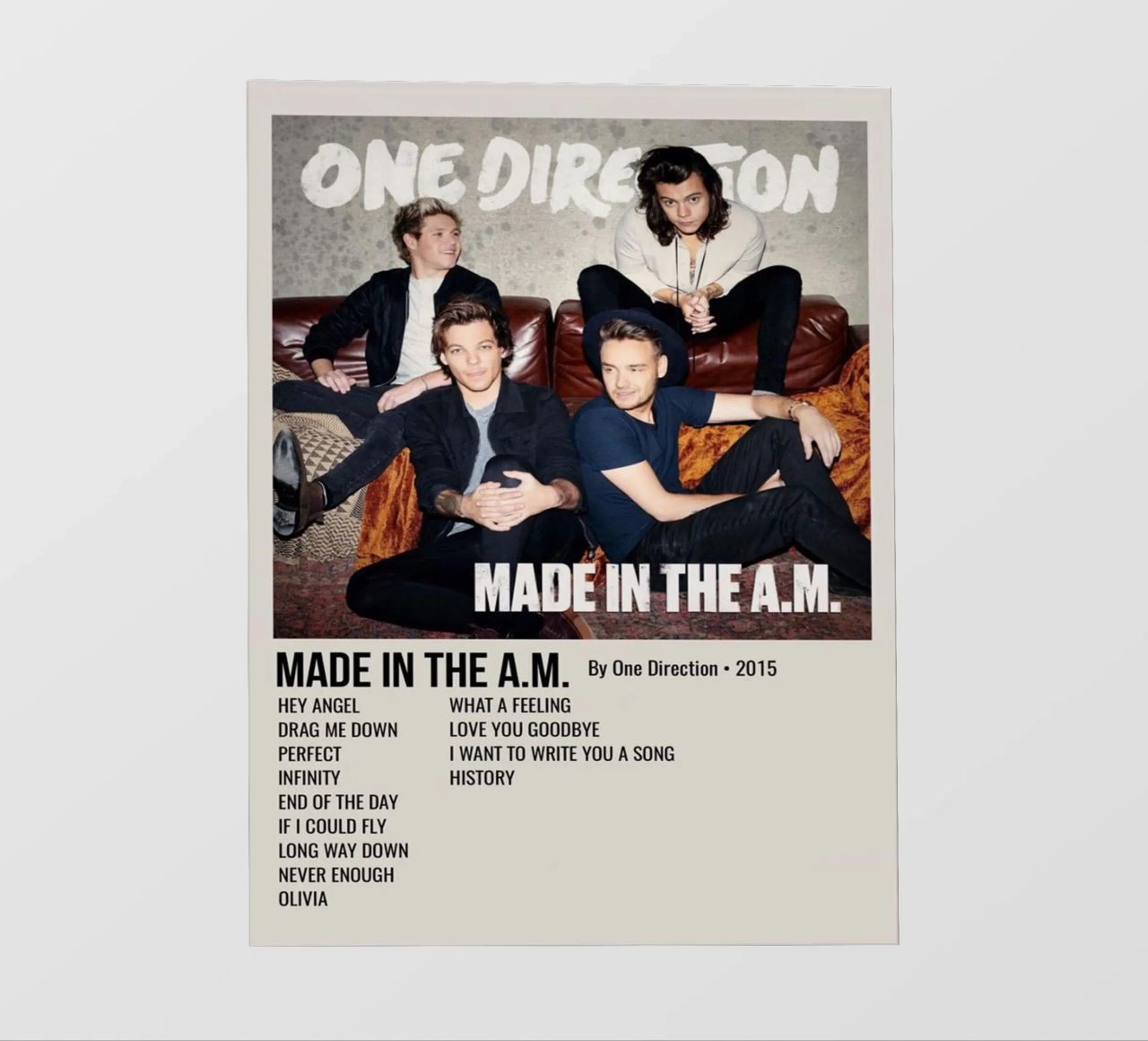 MADE IN THE A.M. By One Direction - 2015 pellicola backlit da SoundStudio