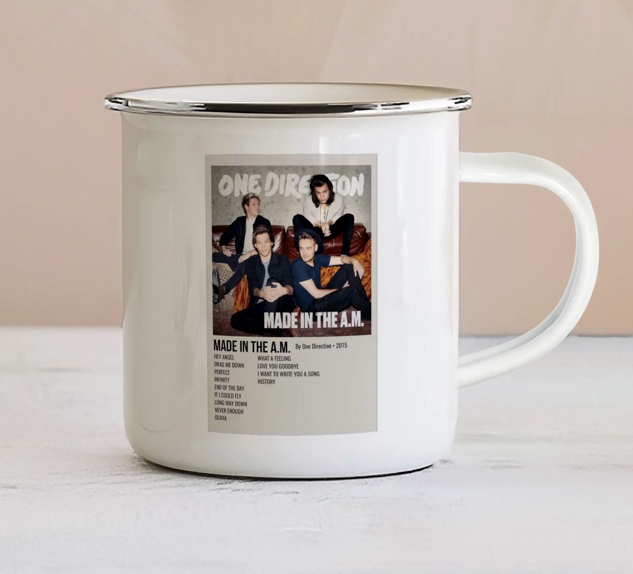 MADE IN THE A.M. By One Direction - 2015 tazza in smalto da SoundStudio