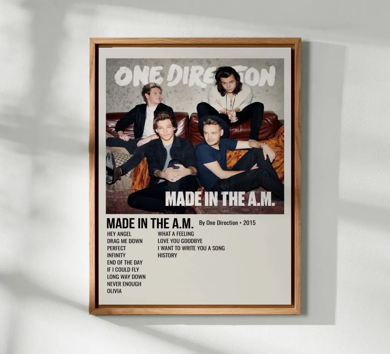 MADE IN THE A.M. By One Direction - 2015 alluminio dibond da SoundStudio