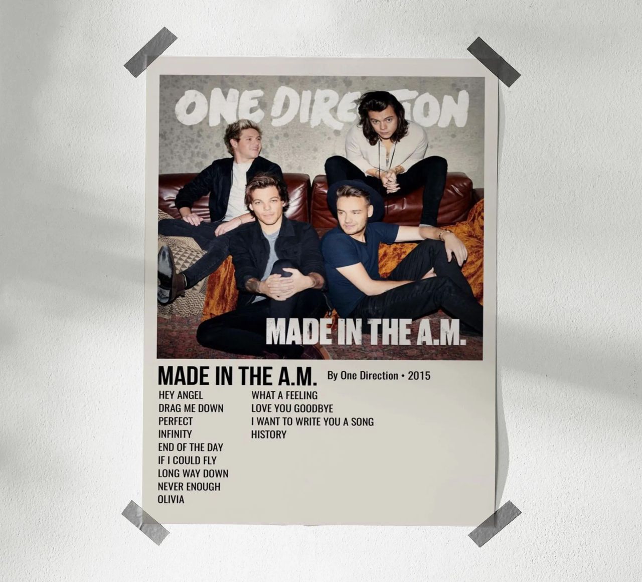 MADE IN THE A.M. By One Direction - 2015 carta hahnemühle da SoundStudio