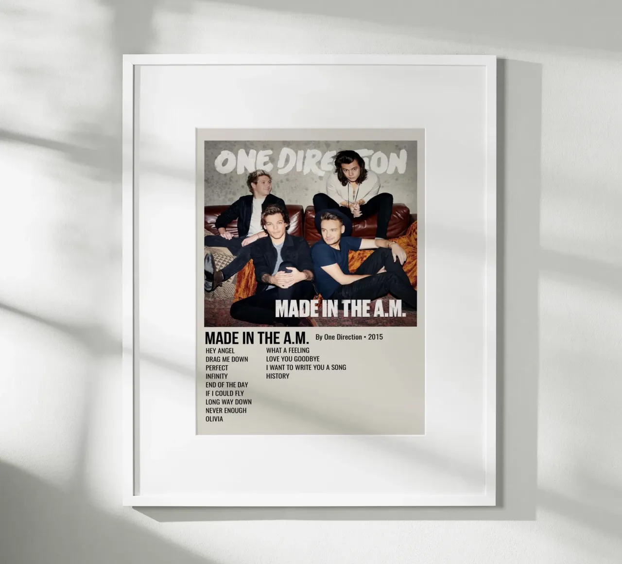 MADE IN THE A.M. By One Direction - 2015 carta hahnemühle da SoundStudio