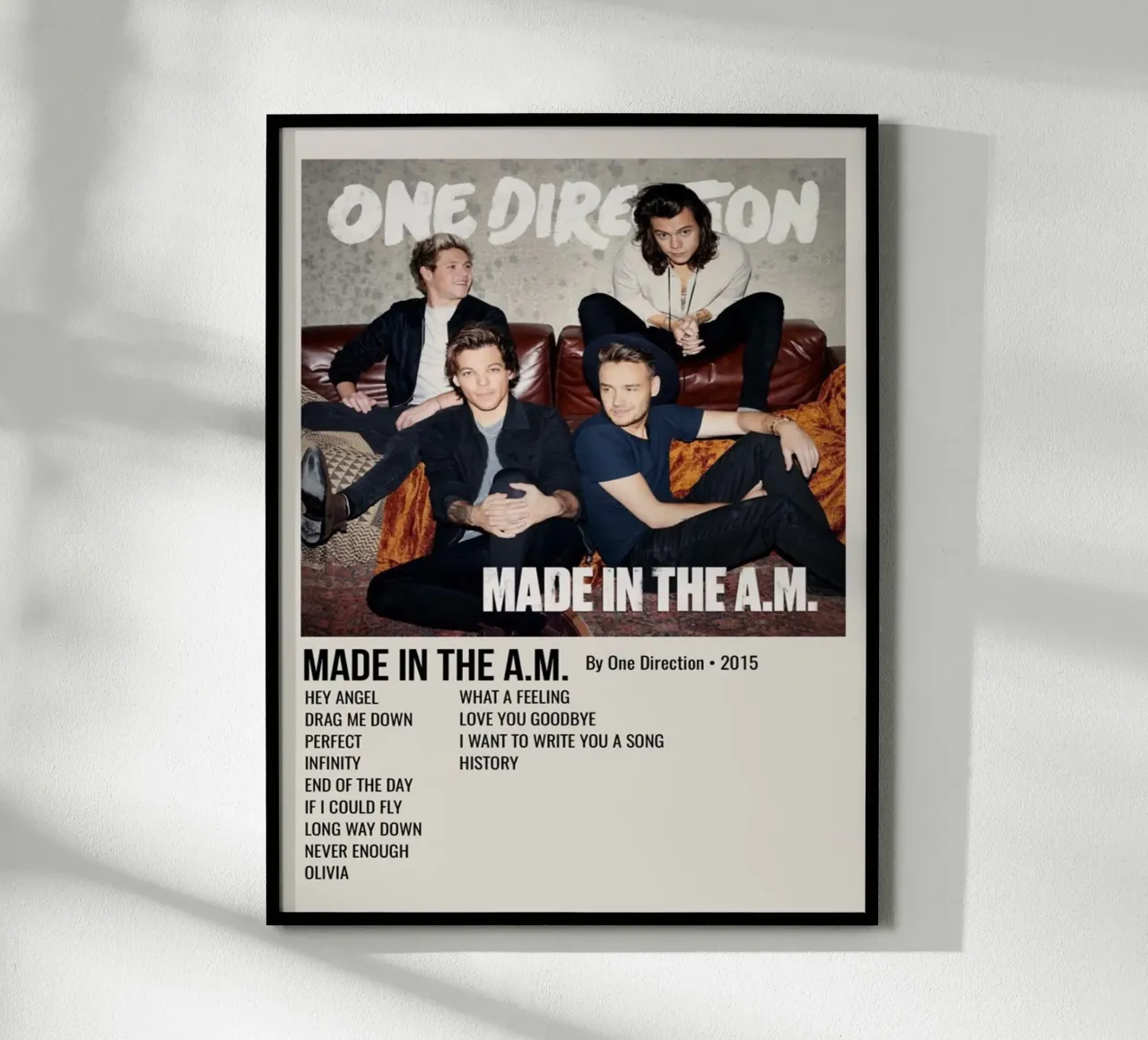 MADE IN THE A.M. By One Direction - 2015 carta hahnemühle da SoundStudio