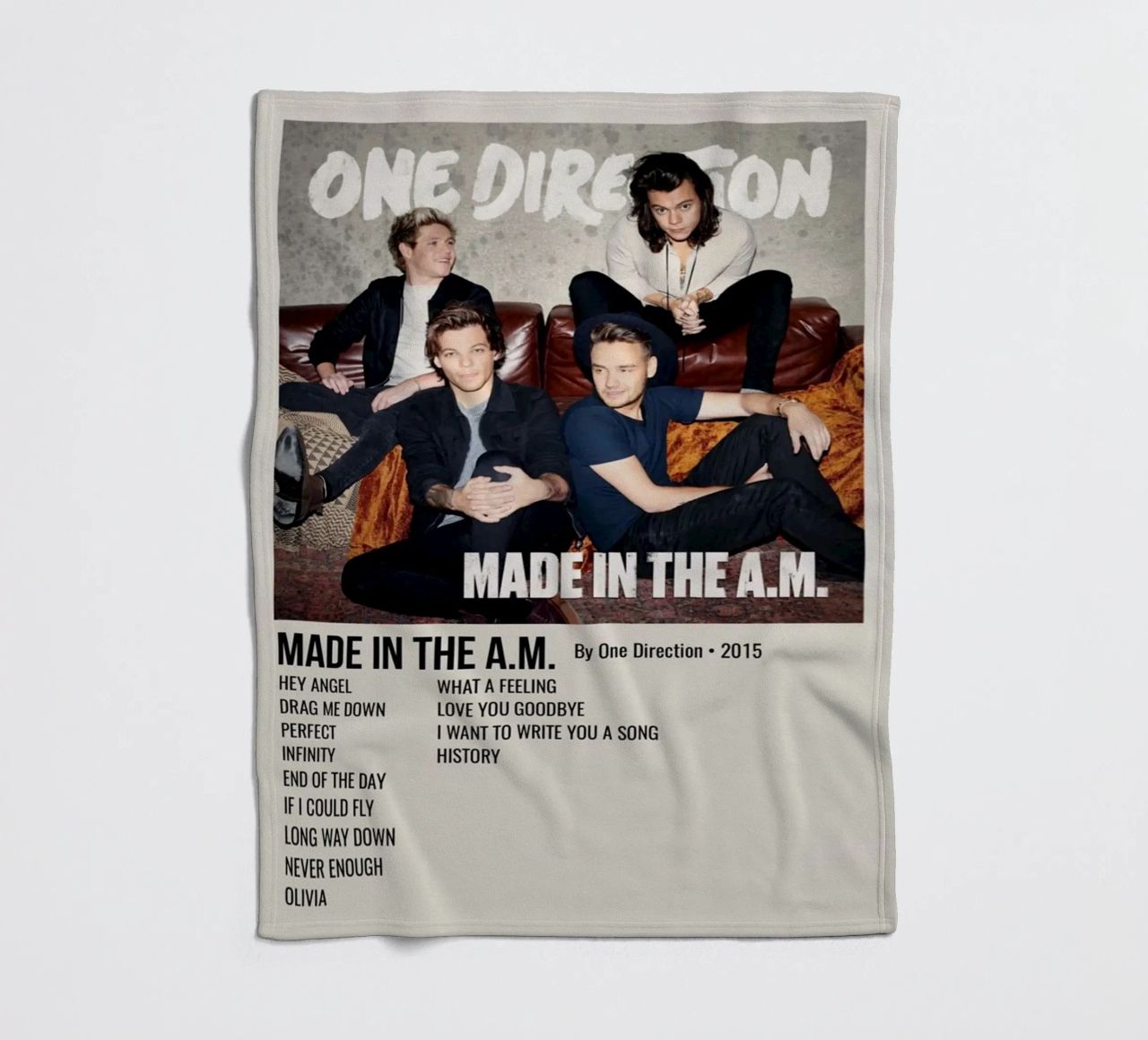 MADE IN THE A.M. By One Direction - 2015 coperta in pile da SoundStudio