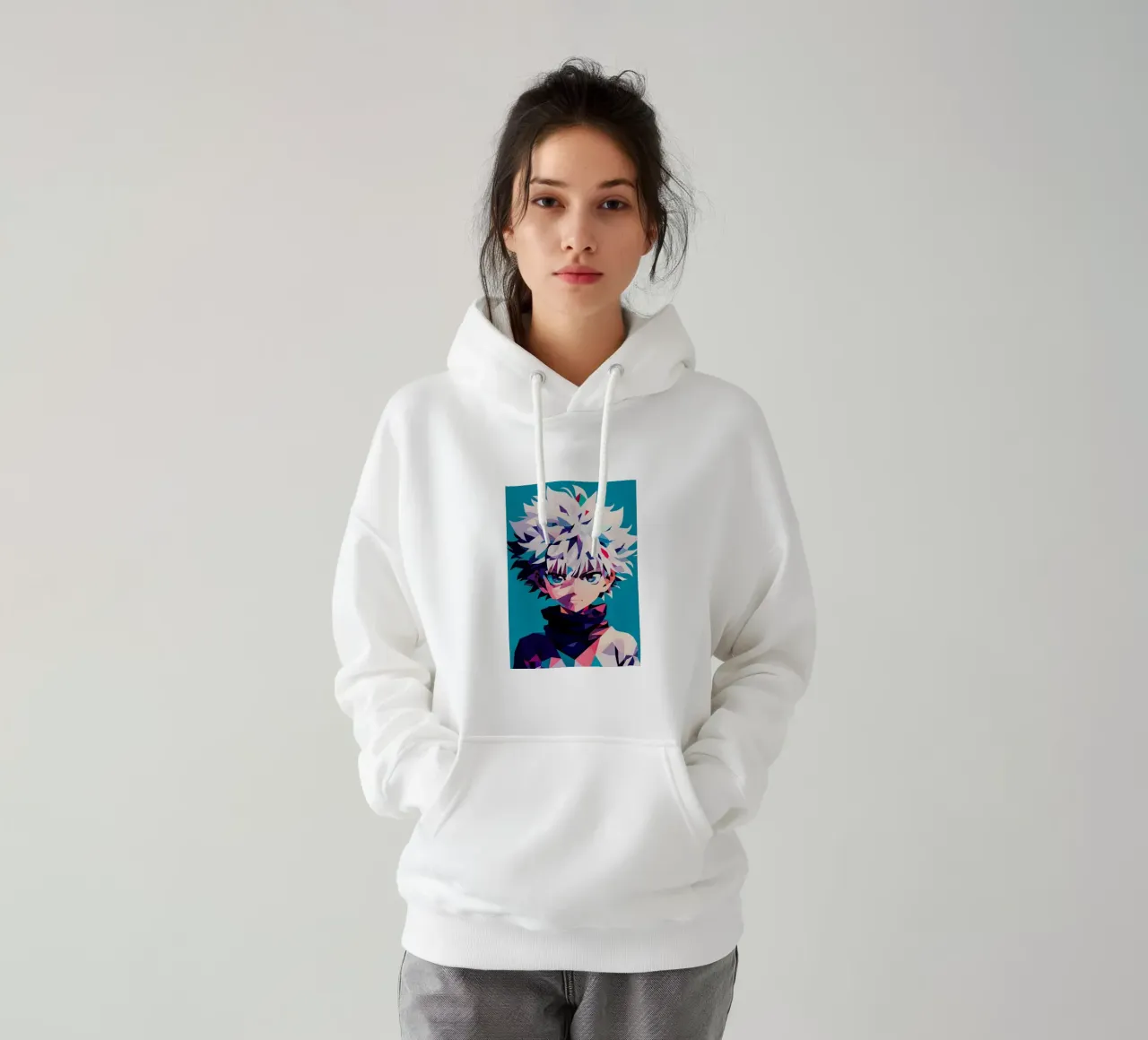 Killua Zoldyck Hunter × Hunter felpa con cappuccio da HopeStudio