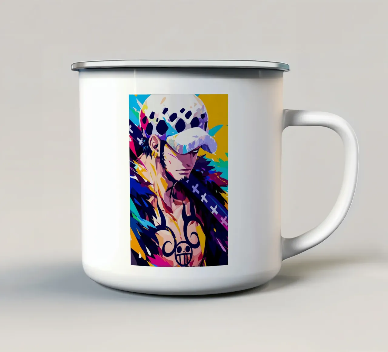 Law One Piece tazza in smalto da HopeStudio