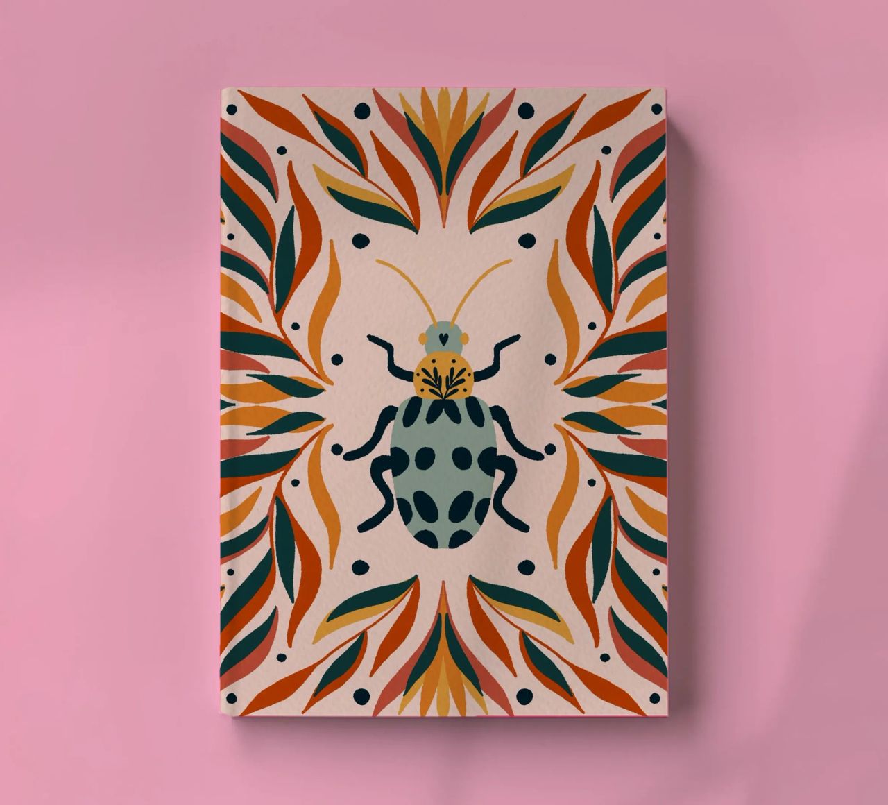 Bug and leaves notebook by Wackapacka