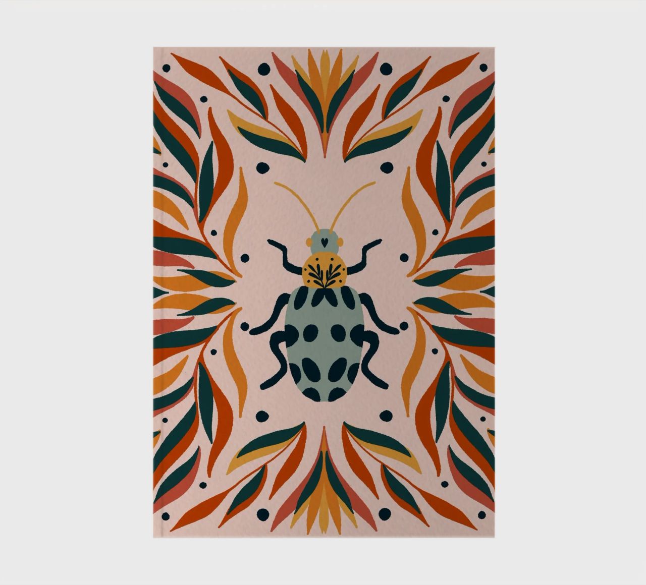 Bug and leaves notebook by Wackapacka
