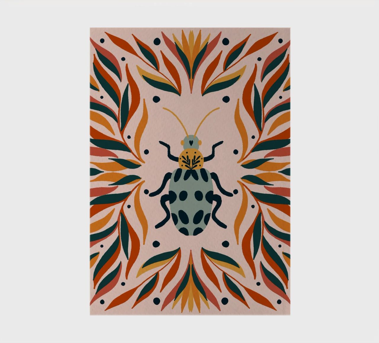Bug and leaves notebook by Wackapacka