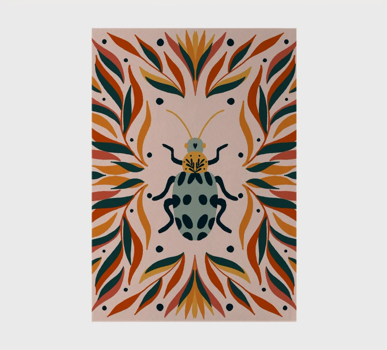 Insecte et feuilles carnet de notes de Wackapacka