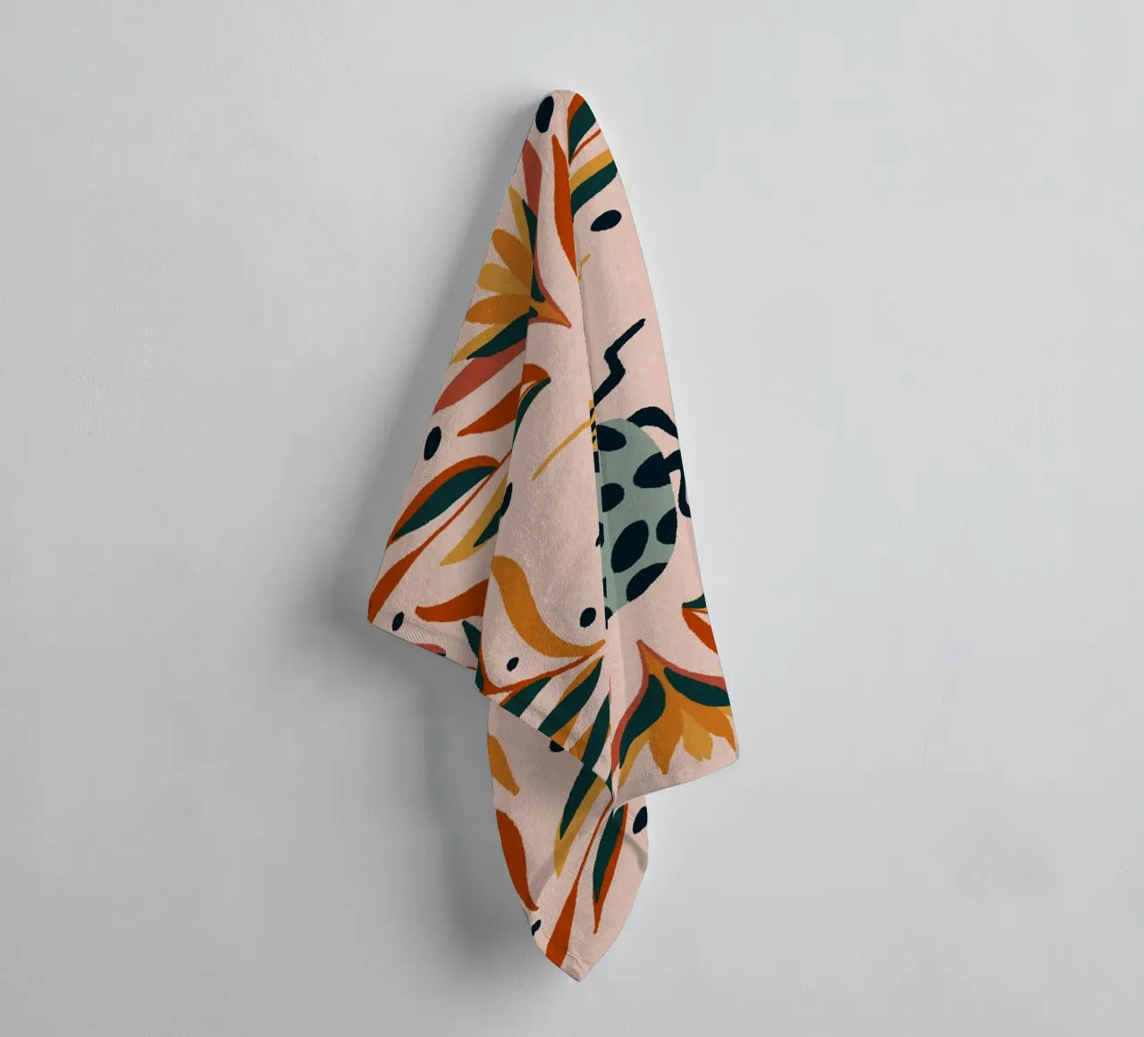 Insect en bladeren badhanddoek van Wackapacka