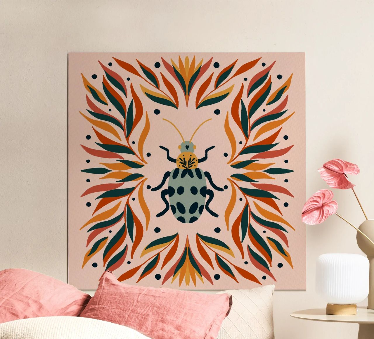 Bug and leaves poster by Wackapacka