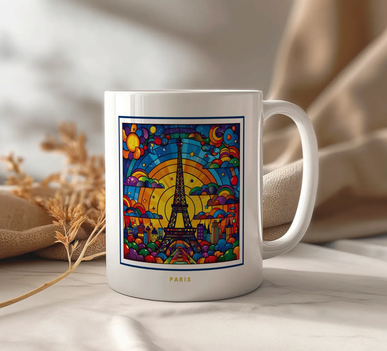 Paris tazza in ceramica da Nikis Art Studio