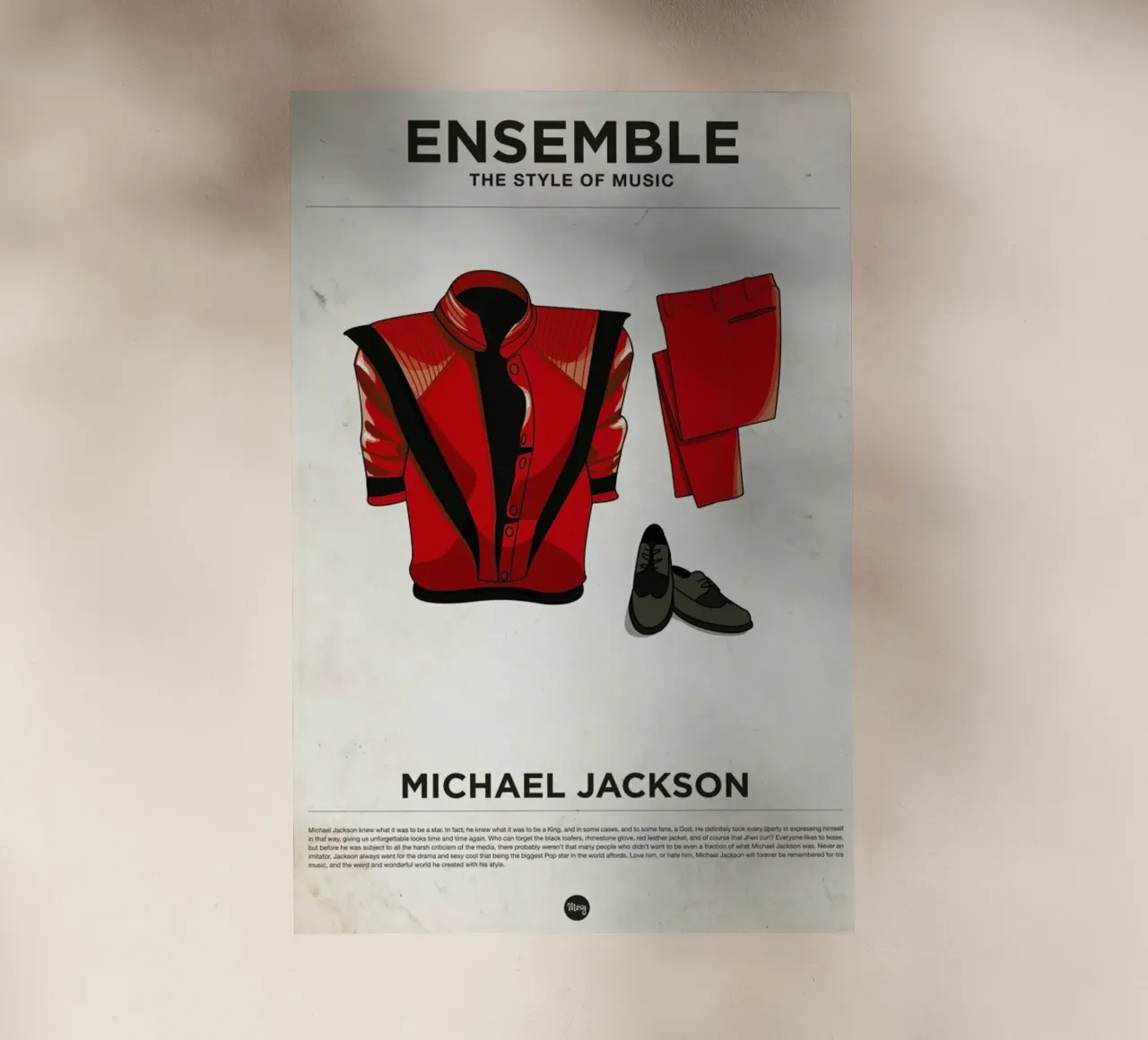 Ensemble Michael Jackson pellicola backlit da Moxy Creative House