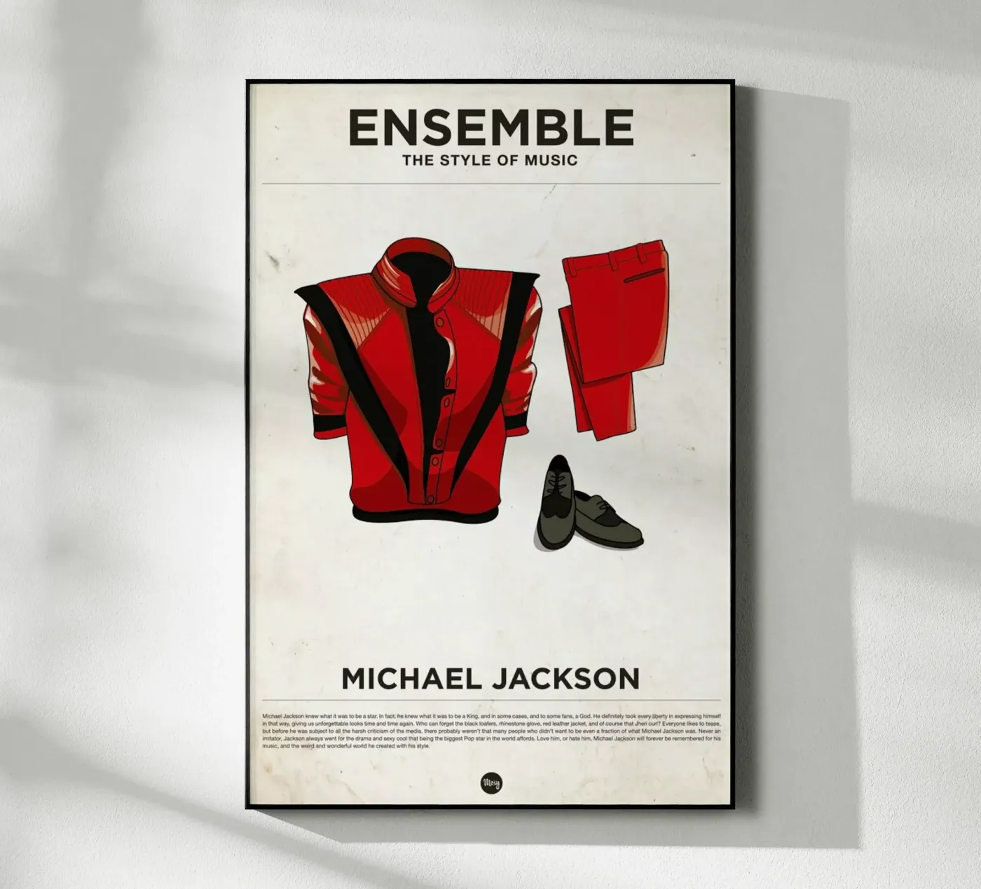 Ensemble Michael Jackson Acryl-Glas von Moxy Creative House