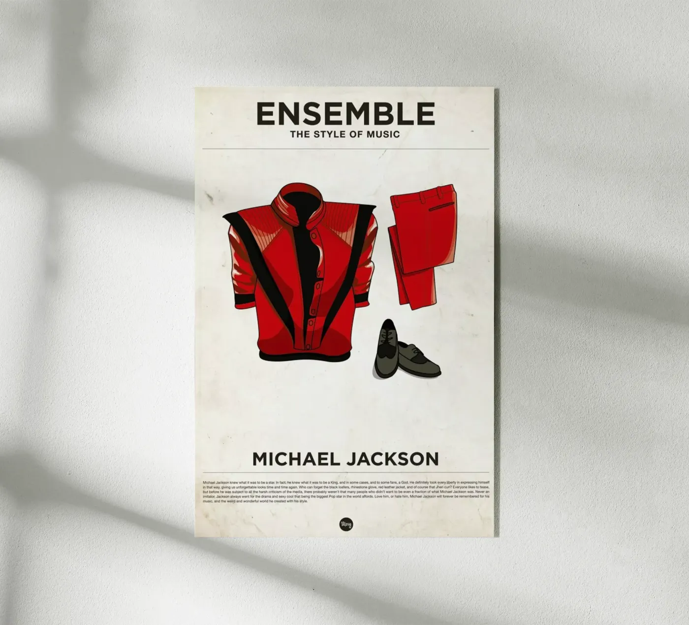 Ensemble Michael Jackson Acryl-Glas von Moxy Creative House