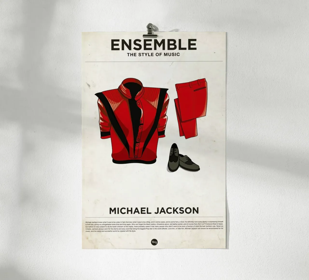 Ensemble Michael Jackson carta hahnemühle da Moxy Creative House