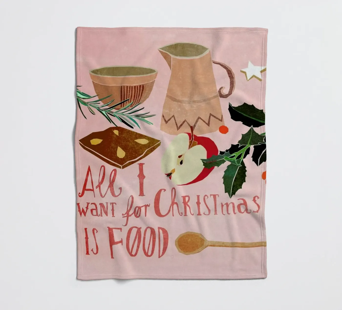 Christmas Fleecedecke von Eva Wünsch
