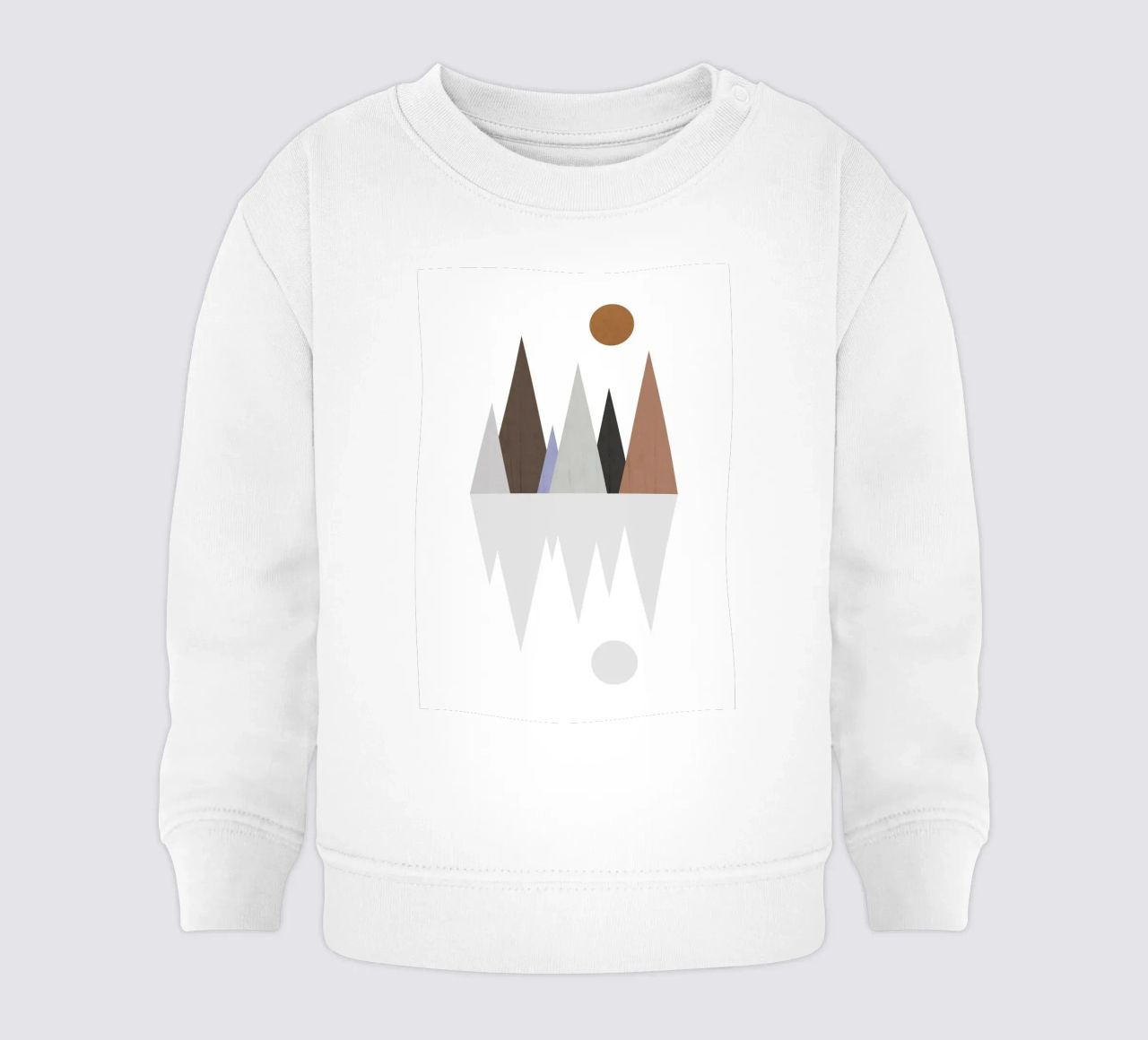 Minimalist landscape with inverted reflection felpa neonato da LisaArtes