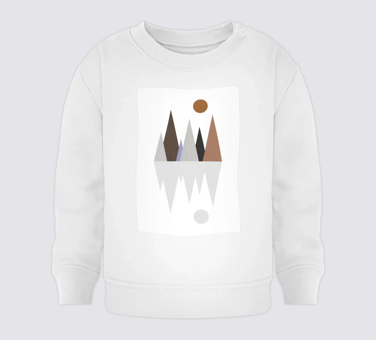 Minimalist landscape with inverted reflection felpa neonato da LisaArtes