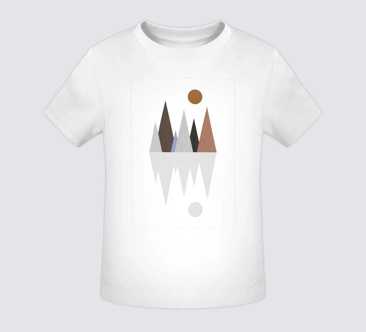 Minimalist landscape with inverted reflection maglietta neonato da LisaArtes
