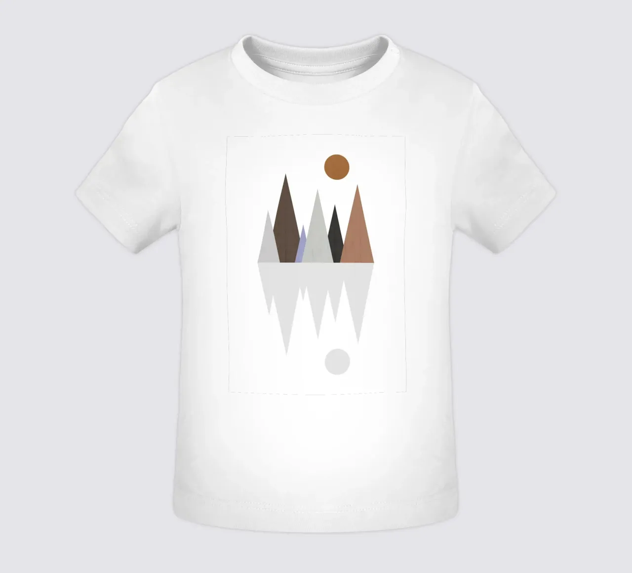 Minimalist landscape with inverted reflection t-shirt pour bébé de LisaArtes