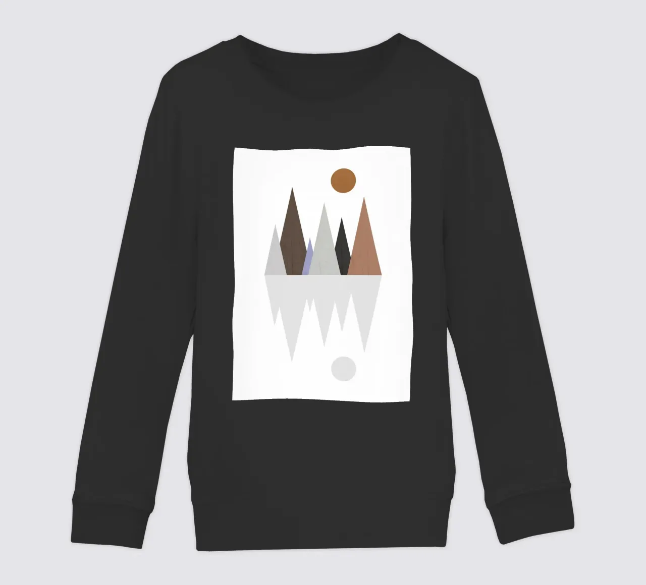 Minimalist landscape with inverted reflection felpa bambino da LisaArtes