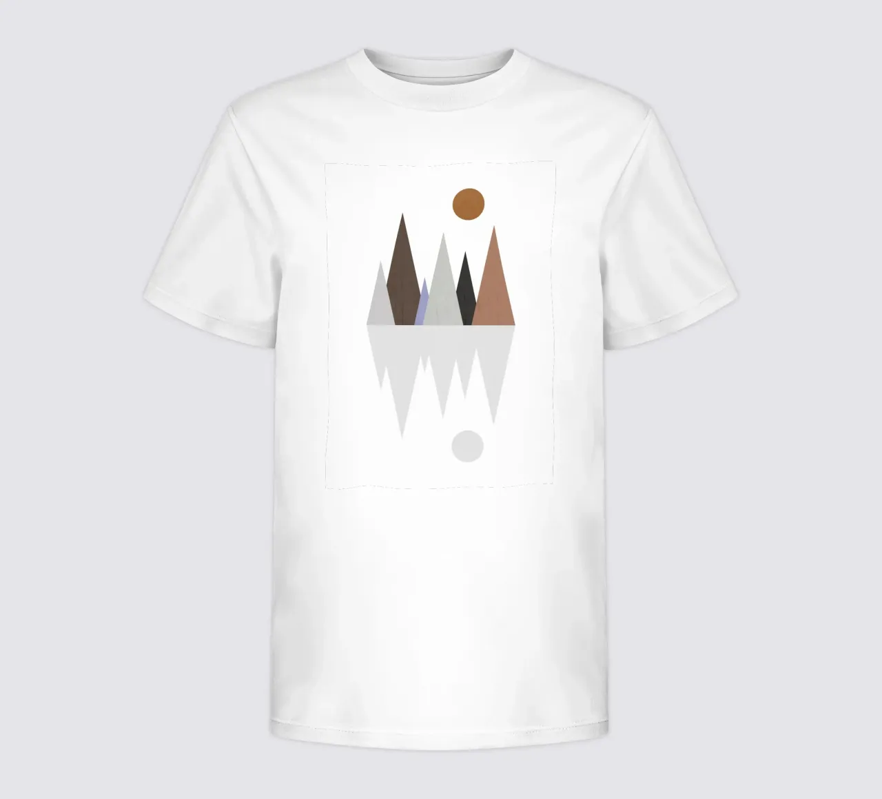 Minimalist landscape with inverted reflection t-shirt bambini da LisaArtes